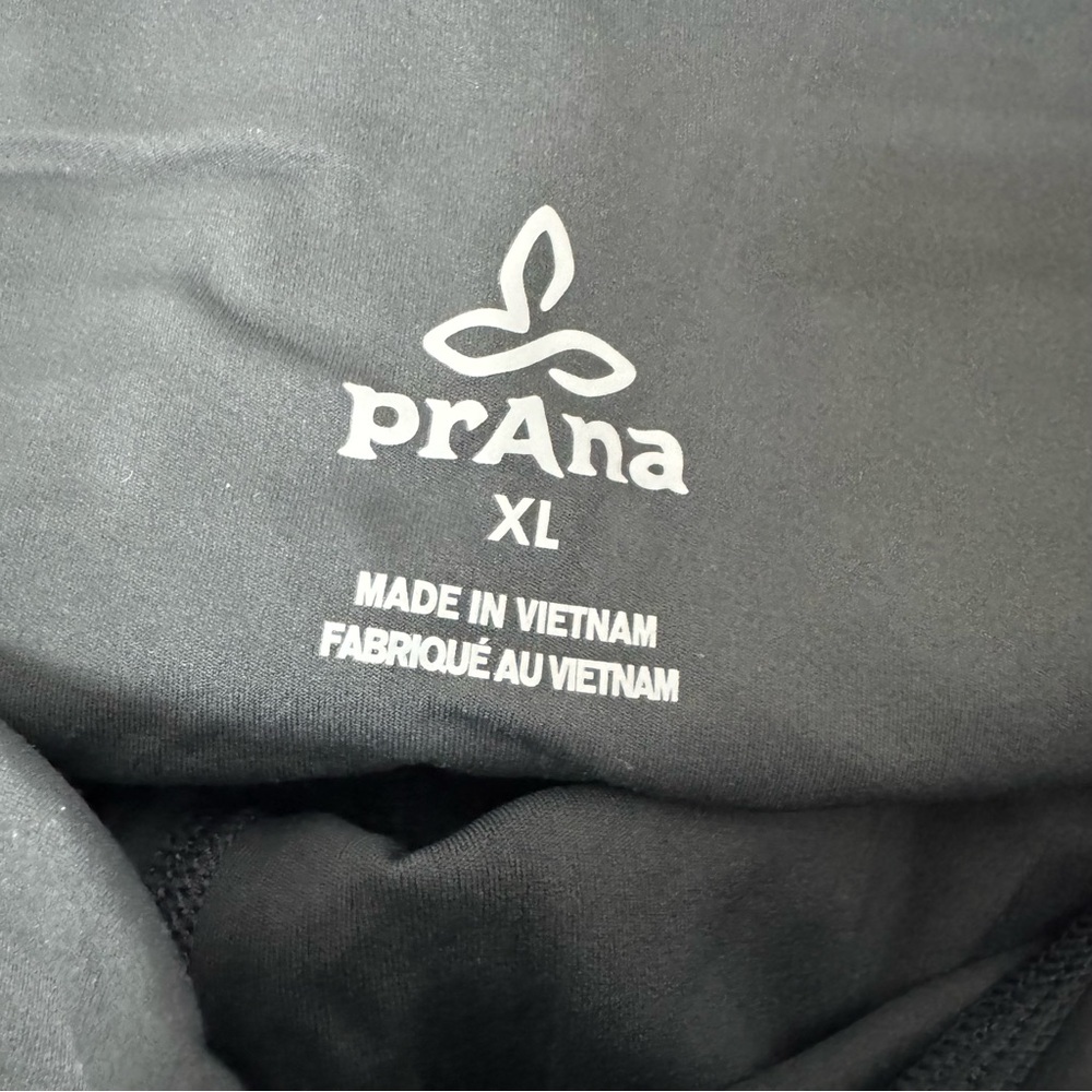 Prana Shorts Biker Yoga‎ Layna Solid Black Pull On Workout Athletic Stretchy - Picture 7 of 7